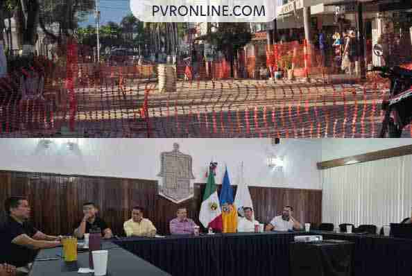 Exigen comerciantes fecha para concluir obras del Malecón de Puerto Vallarta