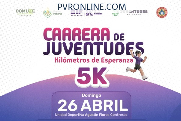 Puerto Vallarta invita a la Carrera de Juventudes 5K “Kilómetros de Esperanza”