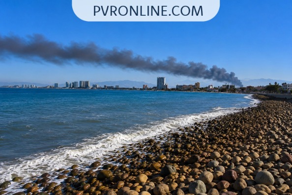 Suspenden clases presenciales en colonias de Puerto Vallarta por incendio en El Gavilán
