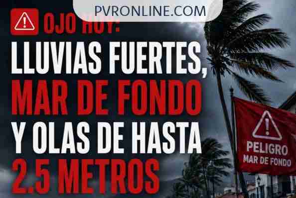 SMN pronostica lluvias muy fuertes y mar de fondo para Jalisco y Nayarit